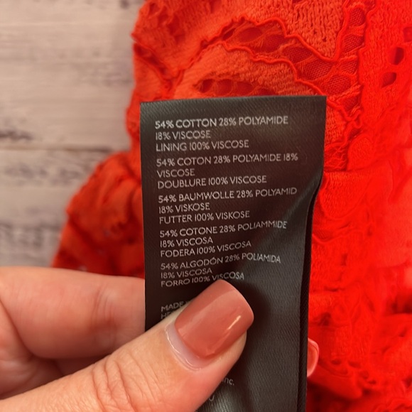 Anthropologie Maeve Strapless Lace Mini Dress Small - Picture 15 of 16